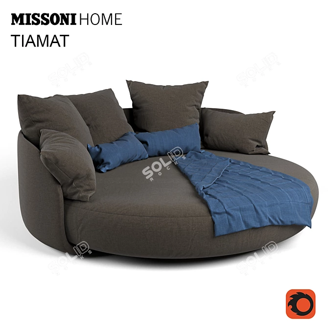 Tiamat Sofa: Sleek and Stylish Design 3D model image 1