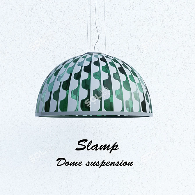 DOME Suspension: Stylish, Illuminating Elegance 3D model image 2