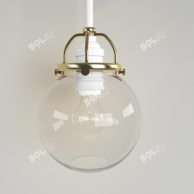 Rejuvenate Your Space: Mist Cord Pendant 3D model image 1