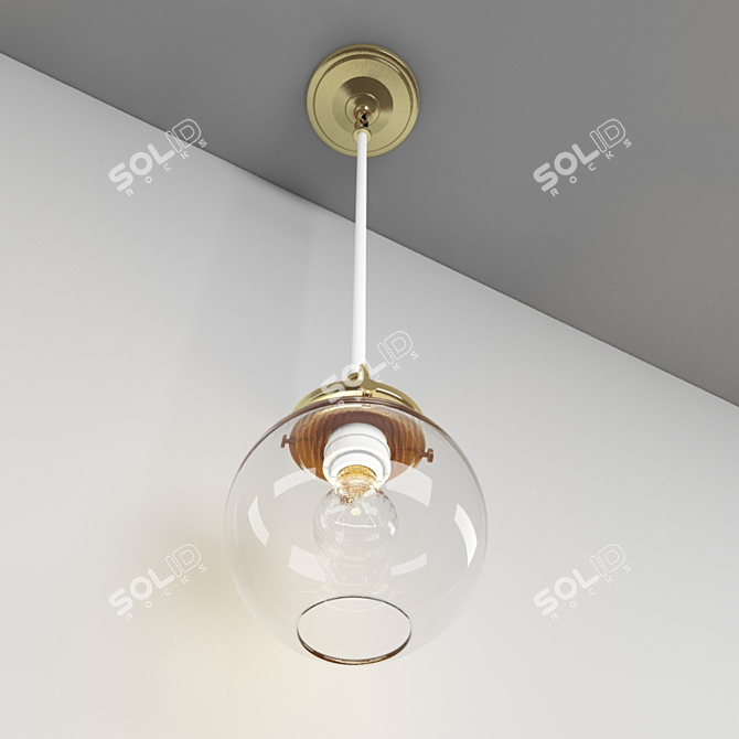 Rejuvenate Your Space: Mist Cord Pendant 3D model image 2