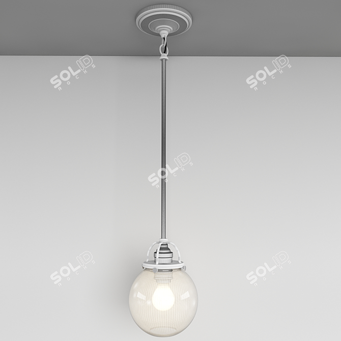 Rejuvenate Your Space: Mist Cord Pendant 3D model image 3