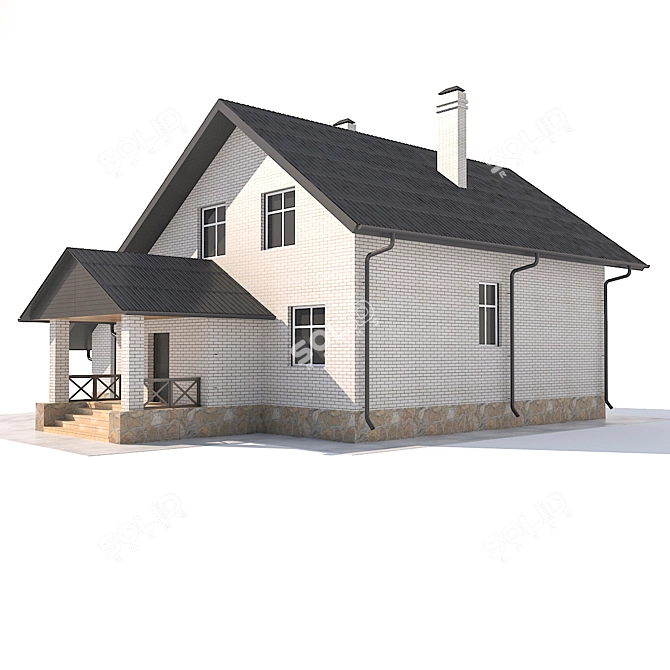 Spacious Home: Attic & Garage 3D model image 2