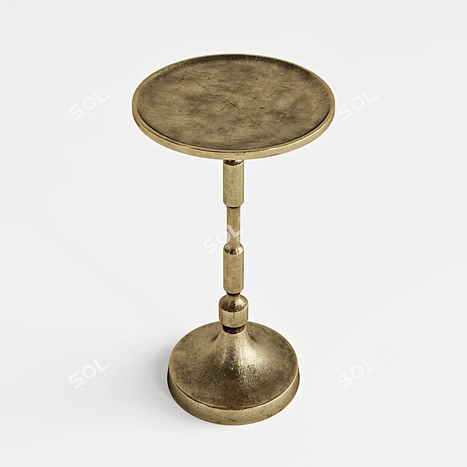 Elegant Pascal Accent Table 3D model image 2