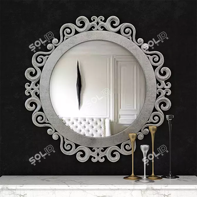 Elegant Classic Mirror: 2011 Version 3D model image 1