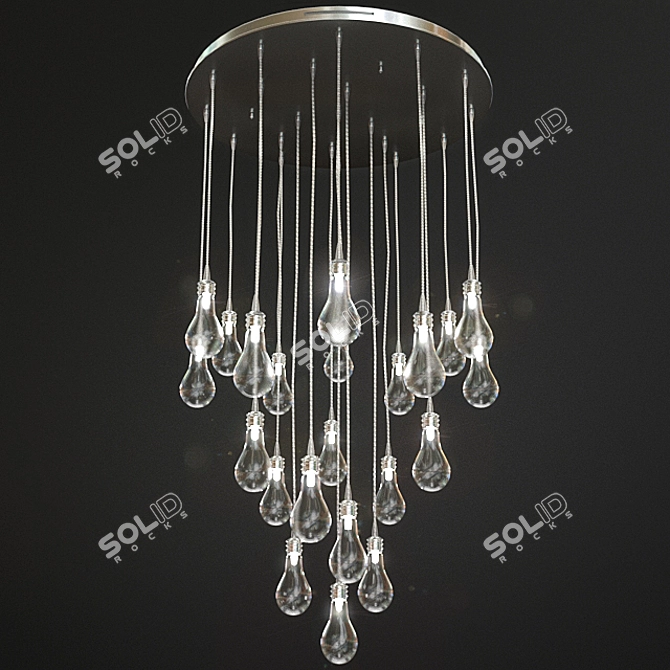 Cangini & Tucci Archimede 22-Lamp Chandelier 3D model image 3