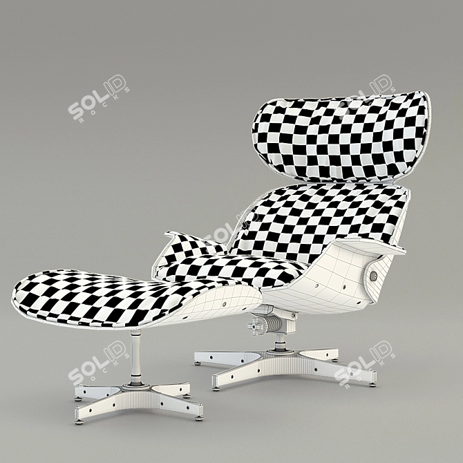 Mid-Century Modern Mr. Chair: Mulhauser Design 3D model image 3