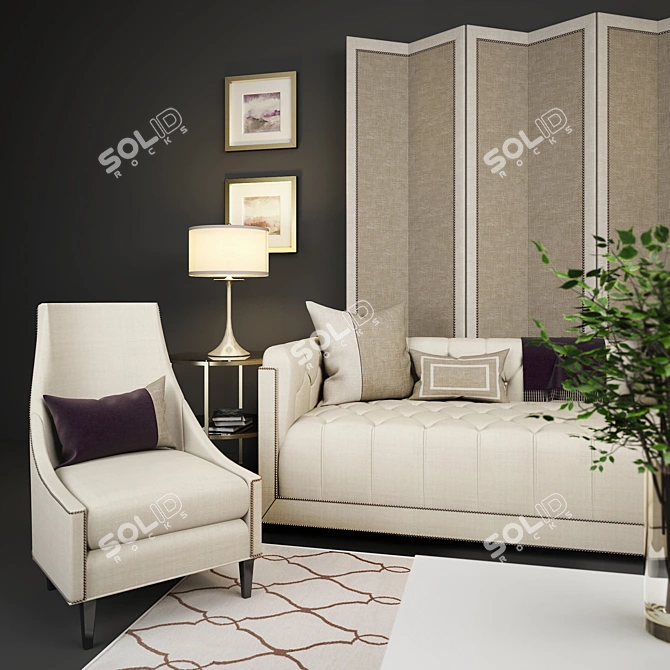 Elegant Furnishings from BAKER's Thomas Pheasant Collection 3D model image 2