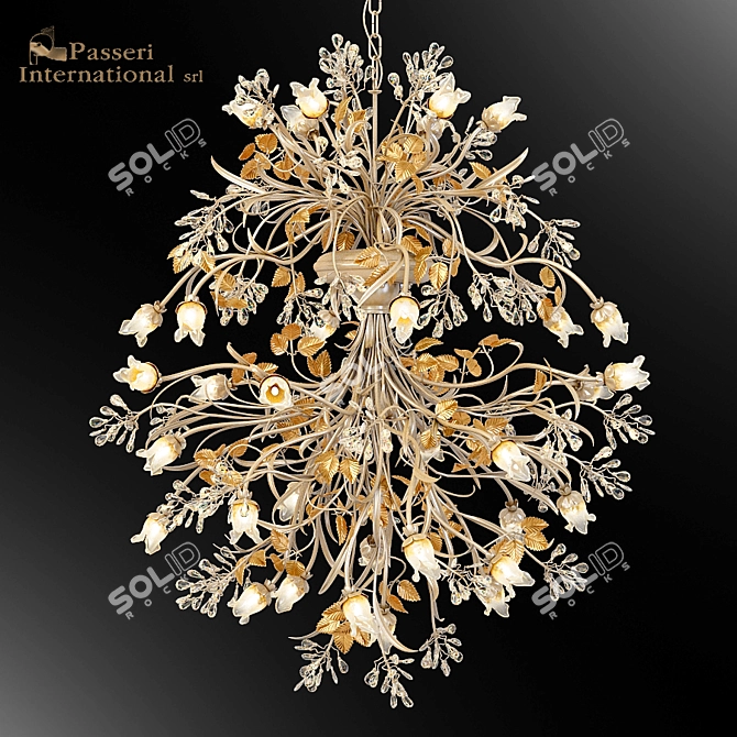 Passeri Chandelier: Elegant and Grand 3D model image 1