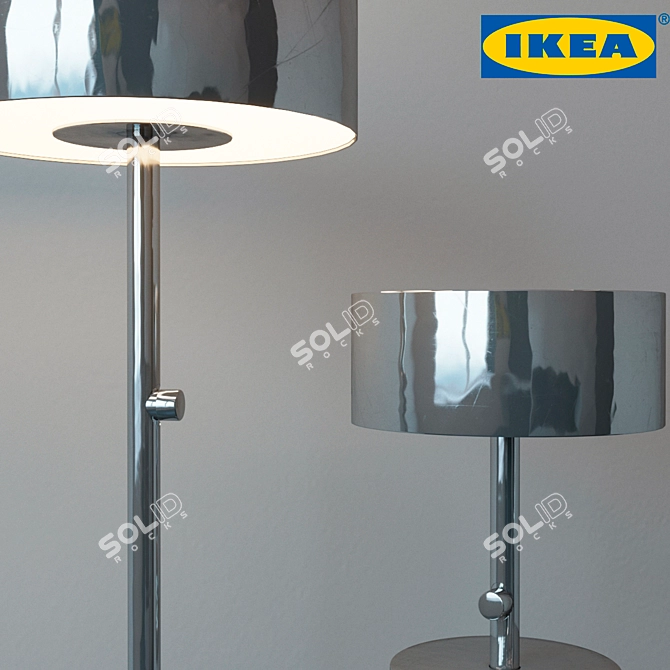 Elegant Stockholm Floor & Table Lamps 3D model image 2