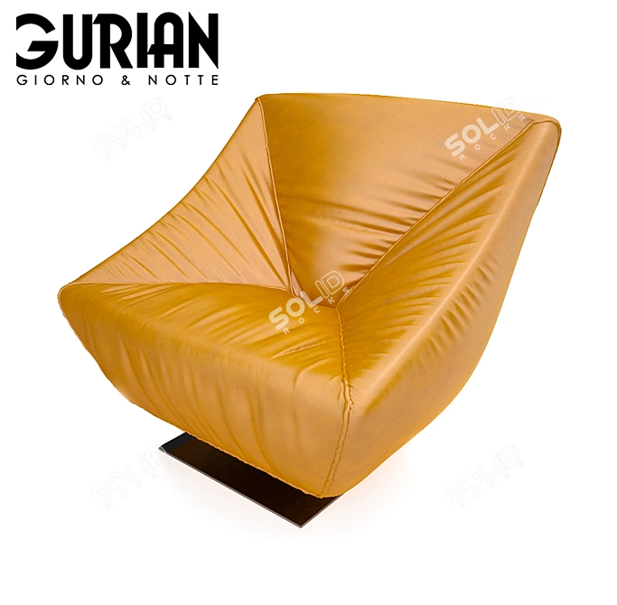 Title: Gurian Marlon Accent Chair 3D model image 1