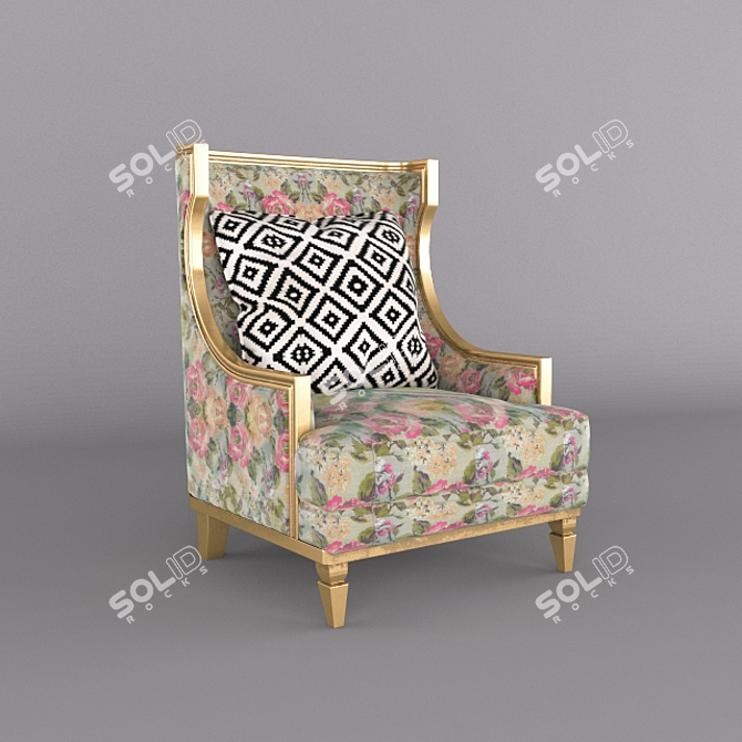 Elegant Merit Mobilya Como Chair. 3D model image 1