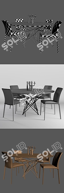 Gordon Table Group: Stylish Furniture Set 3D model image 3