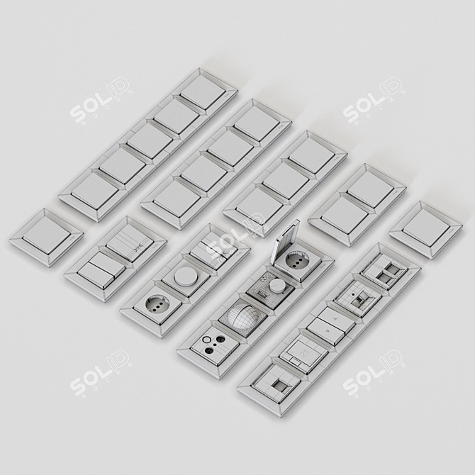 Title: M-Plan Minimalistic Switch 3D model image 3