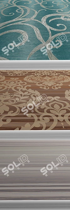 Elegant Seabrook Vivant Wallpaper 3D model image 2