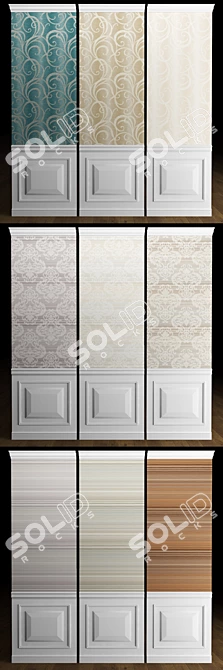 Elegant Seabrook Vivant Wallpaper 3D model image 3