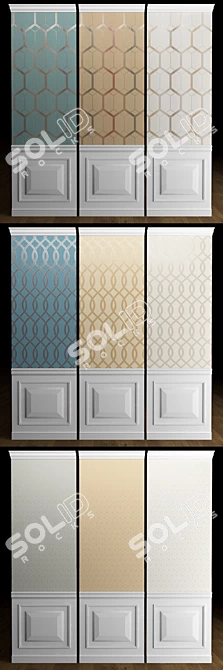 Elegant Seabrook Vivant Wallpaper 3D model image 3