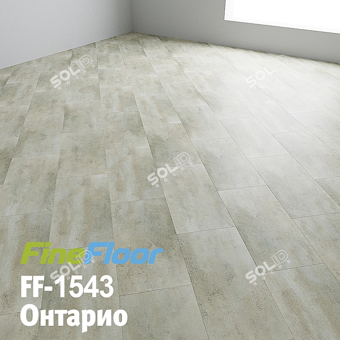 OM Quartz Stone FF-1543: Luxury Vinyl Floor 3D model image 1