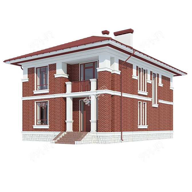 Modern Private House Design 3D model image 2