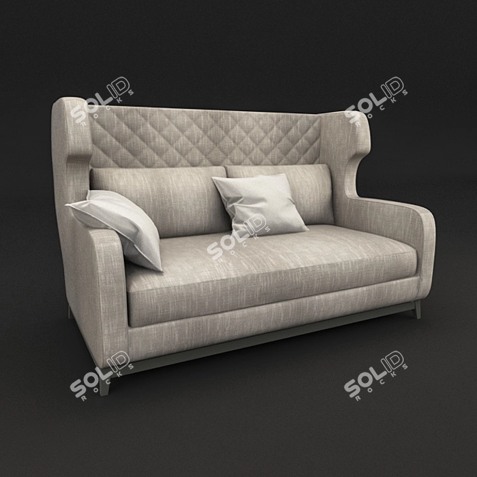 Convertible Sofa Bed by Milano Bedding 3D model image 1