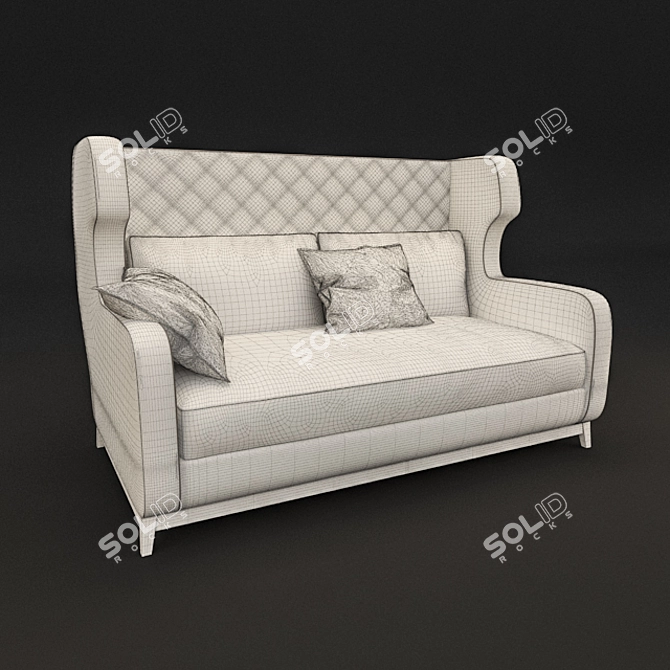 Convertible Sofa Bed by Milano Bedding 3D model image 2