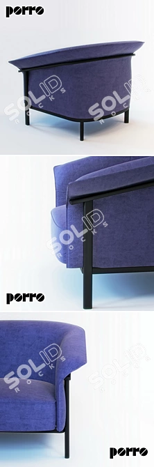 Sleek Comfort: Kite Chair by Porro 3D model image 2