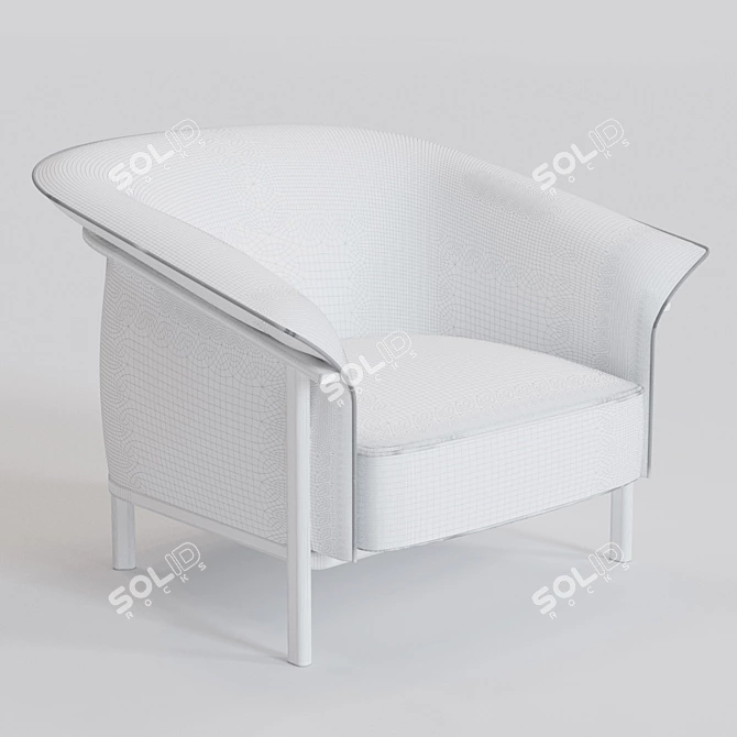 Sleek Comfort: Kite Chair by Porro 3D model image 3