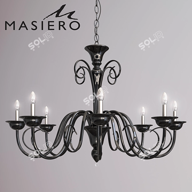 Masiero Oblio Lighting Set 3D model image 1