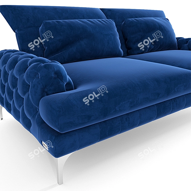 Elegant Galla Chester Sofa 3D model image 2