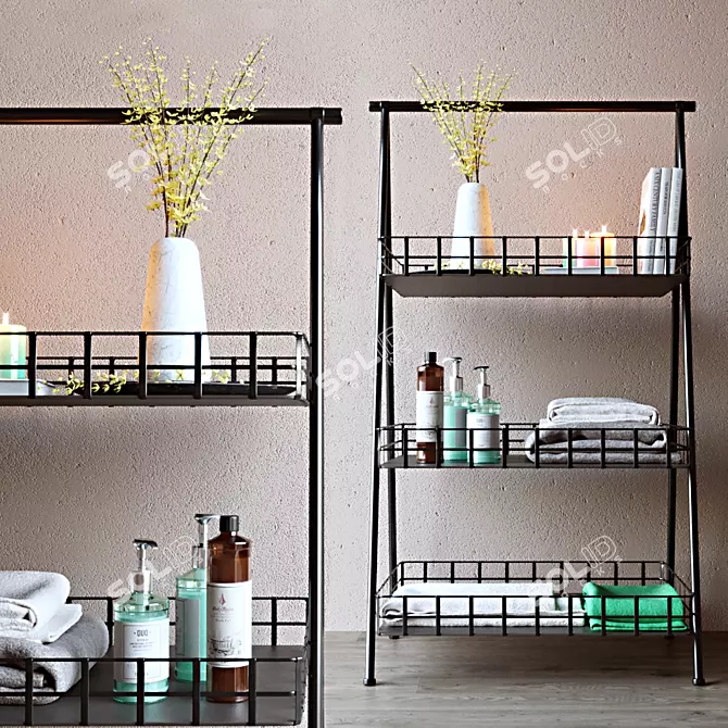 Bathroom Bliss Decor Set 3D model image 1