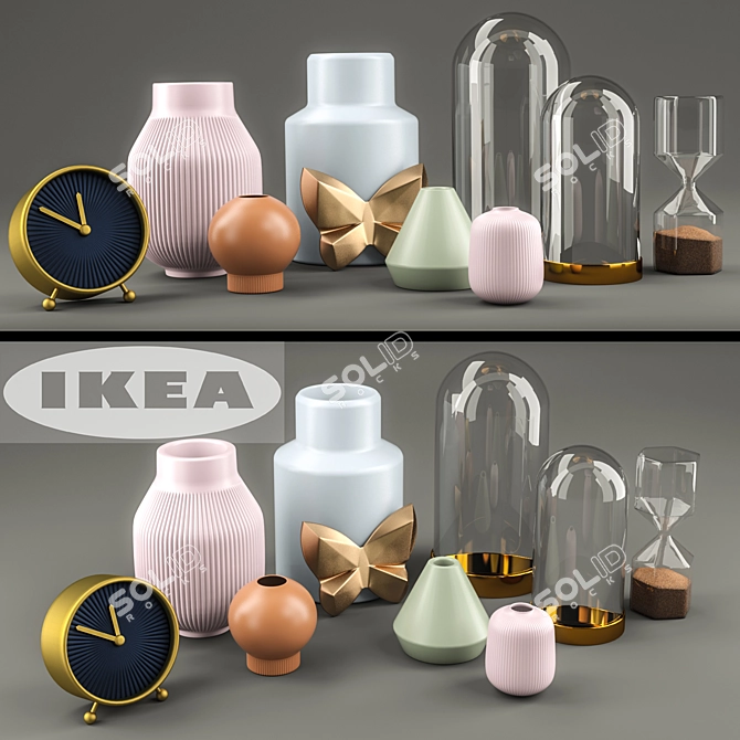 Ready-to-Use IKEA Set 3D model image 1