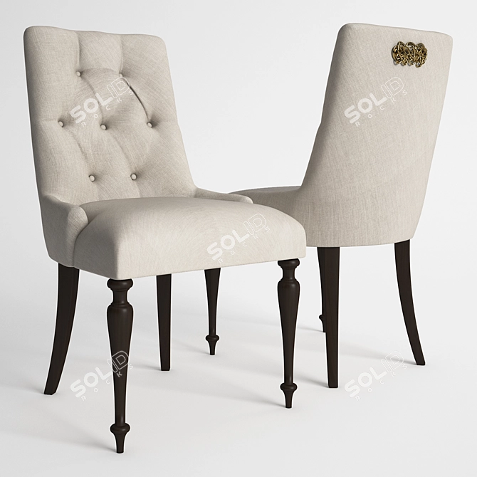 Elegant Huei Chair by Marioni 3D model image 1