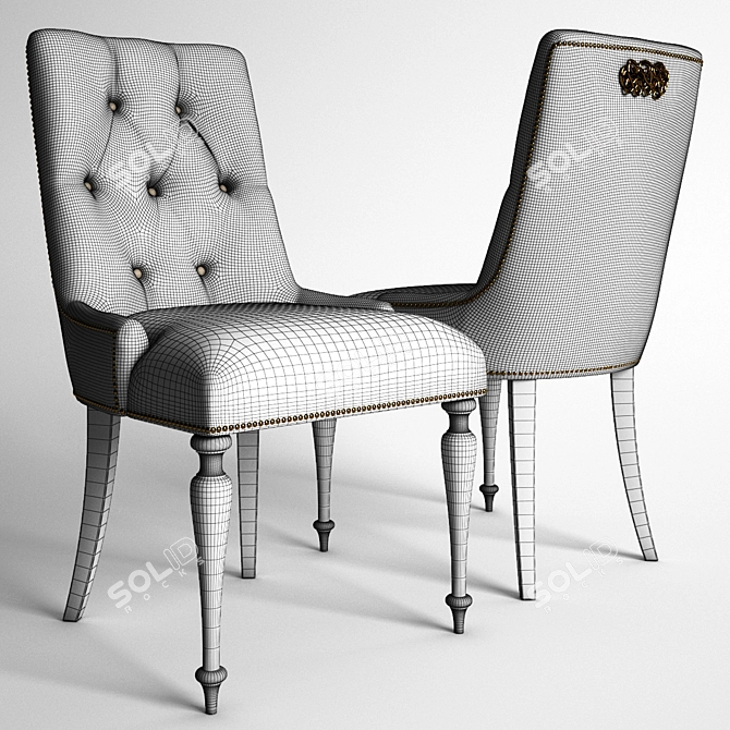 Elegant Huei Chair by Marioni 3D model image 2