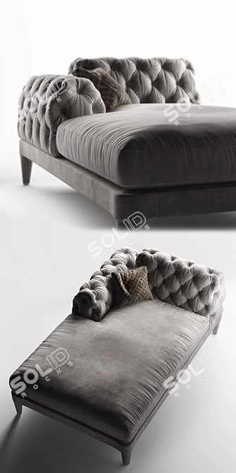 Stylish Elliot Couch 3D model image 2