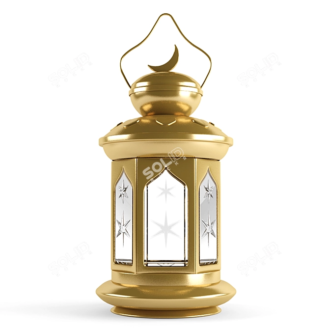 Elegant Ramadan Lamp for Aura 3D model image 1