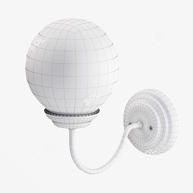 Dual-Direction Bathroom Sconce: Copper & Nickel 3D model image 2