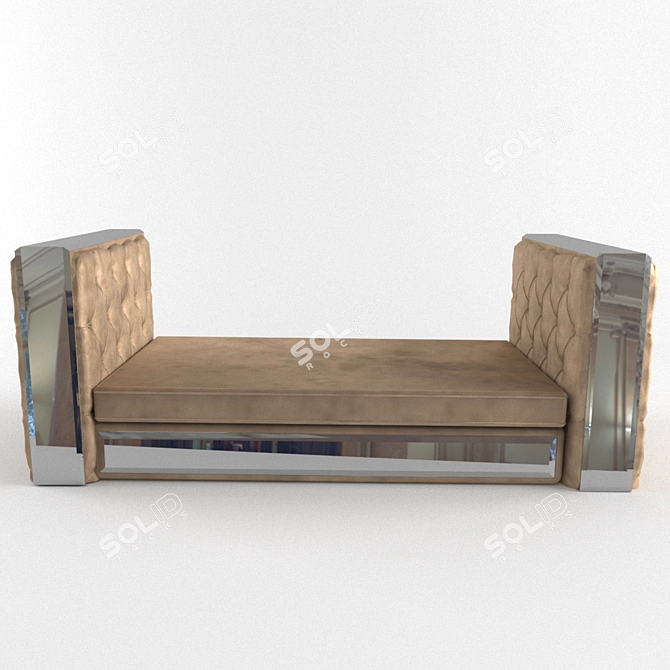 Magnolia Capitonne IPE Cavalli: Art Deco Glamor Sofa 3D model image 2