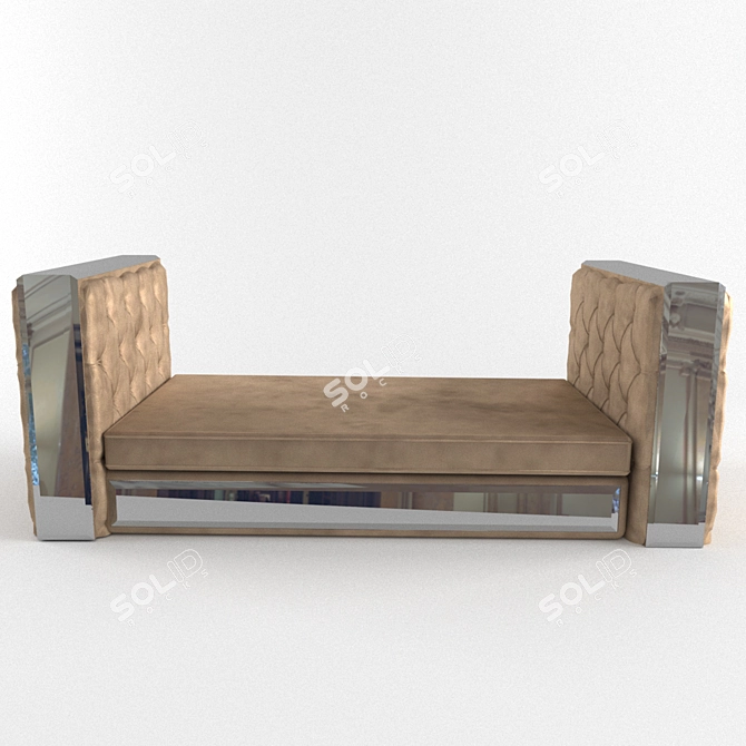 Magnolia Capitonne IPE Cavalli: Art Deco Glamor Sofa 3D model image 3
