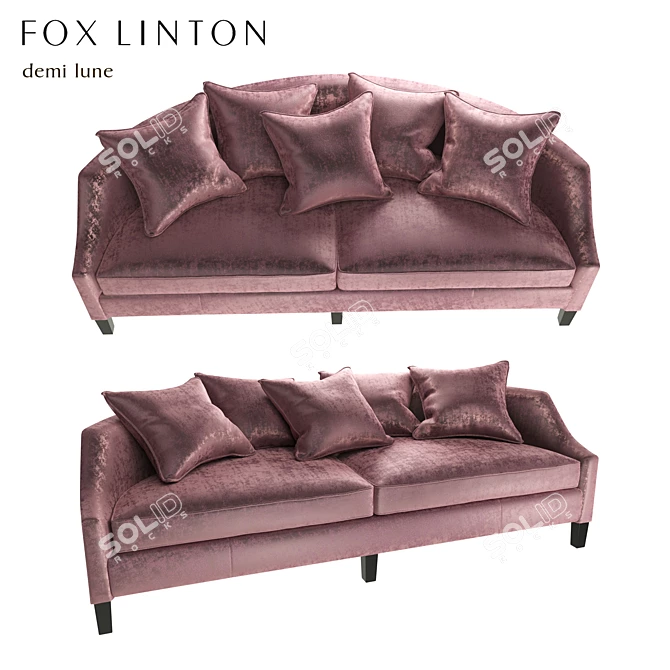 Elegant Fox Linton Demi Lune 3D model image 1