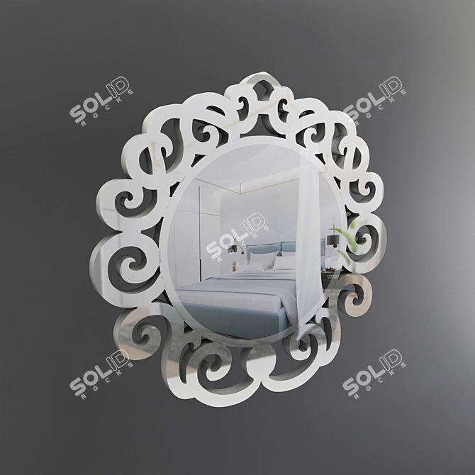Elegance Reflected: Novecento Mirror 3D model image 1