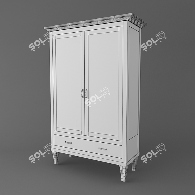 BL Mobili La Maison 830T Display: Italian Craftsmanship at Its Finest 3D model image 2