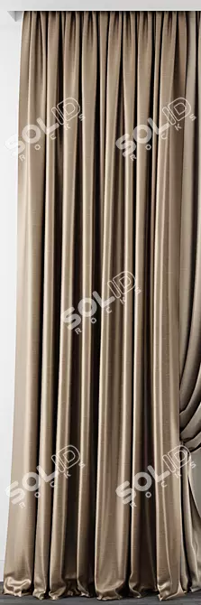 Elegant Curtain Model 3D model image 2