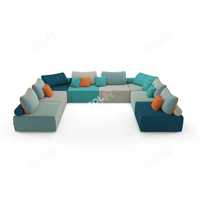 Modular Atlantic Sofa 3D model image 1