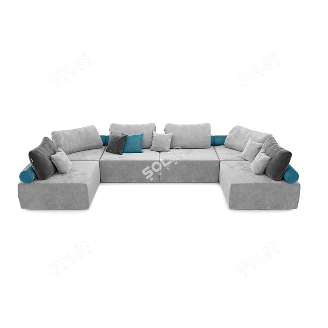 Modular Sofa System: OM Playmodul Nord 3D model image 1