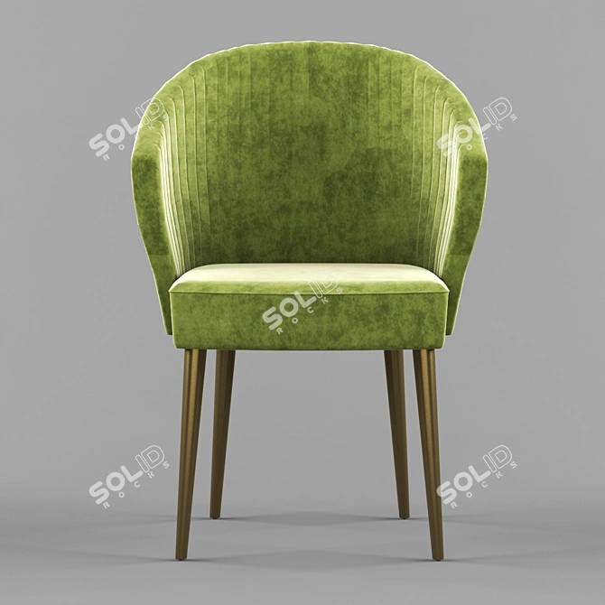 Elegant Brabbu NUKA Dining Chair 3D model image 3