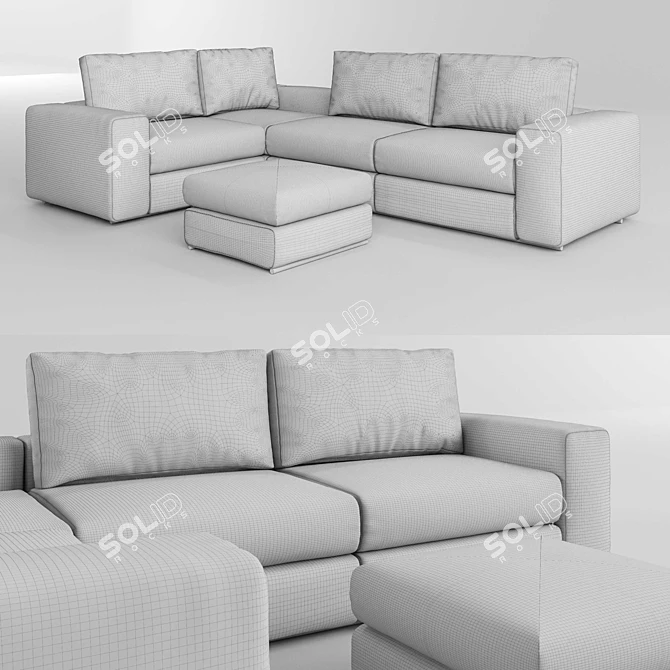 Kessada Prada Modular Sofa 3D model image 3