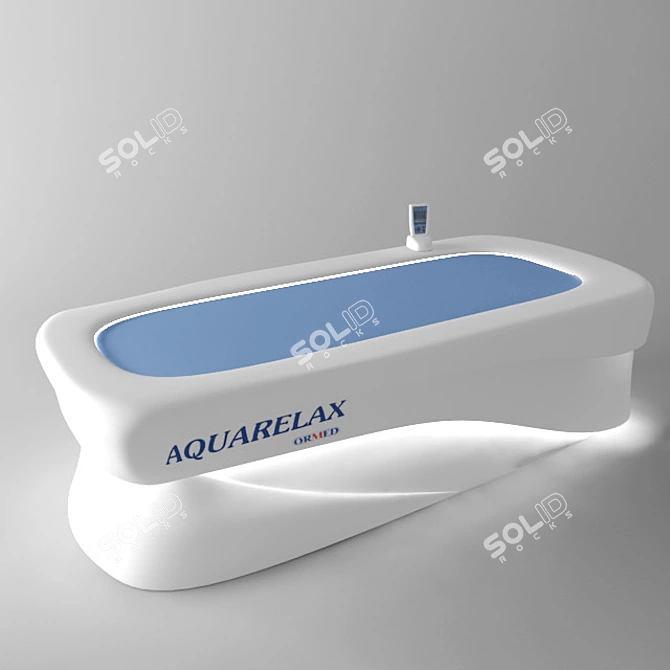 AquaRelfax: Ultimate Relaxation Massage Bed 3D model image 1