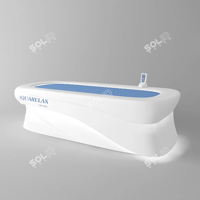 AquaRelfax: Ultimate Relaxation Massage Bed 3D model image 2