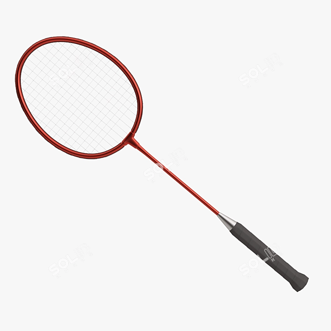 Dynamic Smash Badminton Racket 3D model image 1