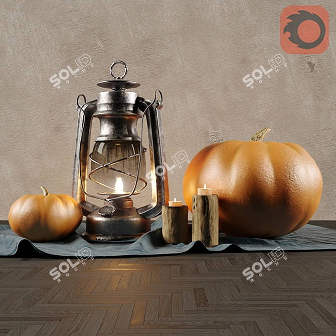 Spooky Halloween Decor Set 3D model image 2