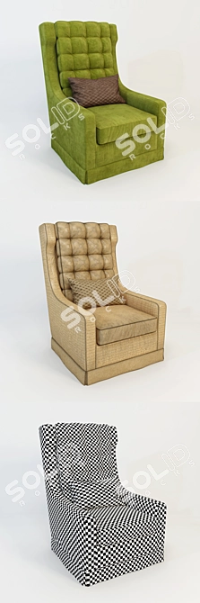 Classic Red Forman Armchair: That 70s Show 3D model image 2